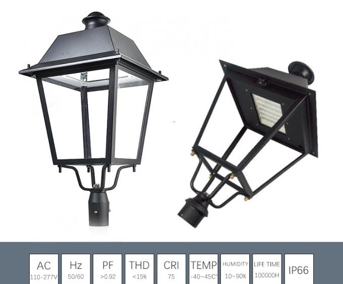 ขายร้อนโบราณสูง Lumens ความสว่างสุดโพสต์โคมไฟด้านบน Led สวนจุดไฟ